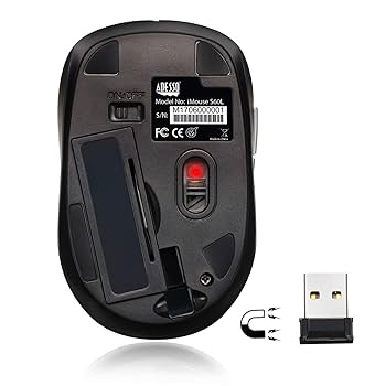 マウス Amazon.com: ADESSO iMouse S60 Wireless Optical Mouse with 24